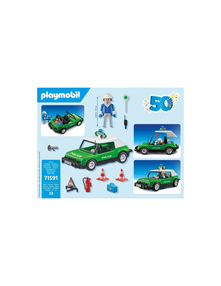 PLAYMOBIL 71591 - Coche policía clásico