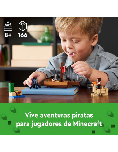 LEGO Minecraft El Viaje en el Barco Pirata