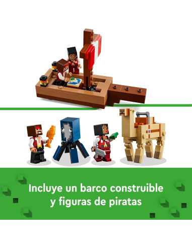 LEGO Minecraft El Viaje en el Barco Pirata