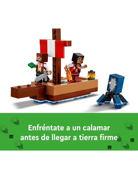 LEGO Minecraft El Viaje en el Barco Pirata