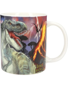 Dino World Blanco con Gran impresión de Dinosaurio, Taza... 2