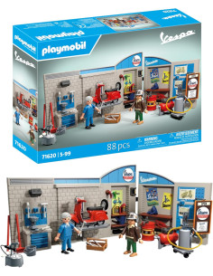 Playmobil Taller Vespa Retro Años 60 con Accesorios