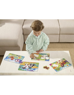 Puzzle Progresivo 5 6 7 8 Piezas Mamás y Bebés My First... 2