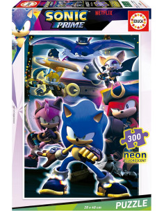 Puzzle infantil con 300 piezas que brilla en la oscuridad...