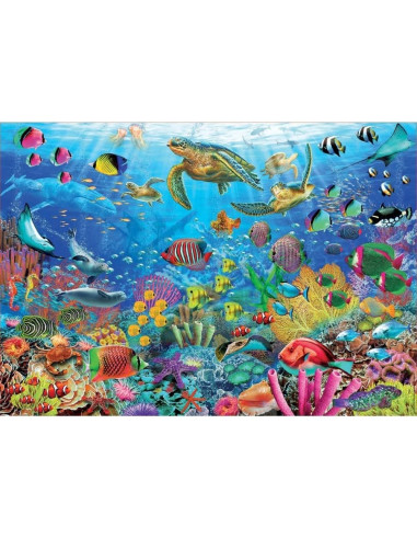 Puzzle 1000 piezas Tortugas En El Paraíso