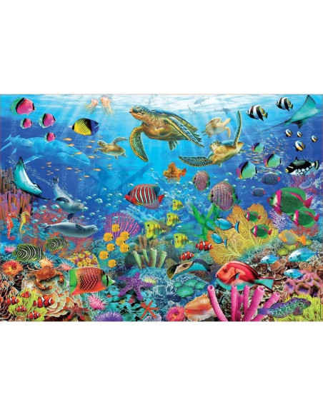 Puzzle 1000 piezas Tortugas En El Paraíso