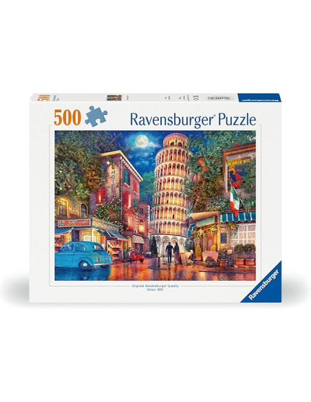 Puzzle 500 Piezas Una noche en Pisa, Toscana, Italia
