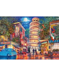 Puzzle 500 Piezas Una noche en Pisa, Toscana, Italia 2