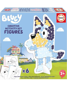 Set Creativo para Decorar Personajes de Bluey en 3D con...