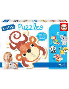 Baby Puzzles Fauna Salvaje | Set de 5 Baby Puzzles...
