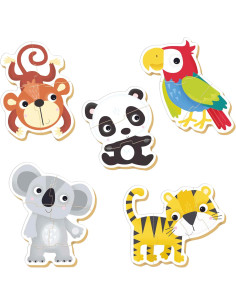 Baby Puzzles Fauna Salvaje | Set de 5 Baby Puzzles... 2