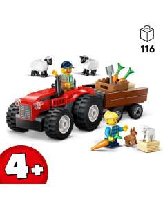 LEGO City Tractor Rojo con Remolque y Oveja Set de Granja... 2