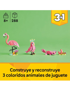 LEGO Creator 3 en 1 Fauna Salvaje: Flamenco Rosa... 2