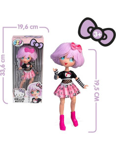 Hello Kitty Manga Doll Teddy Rock, Muñeca Fashion... 2