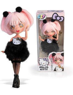 Hello Kitty Manga Doll Golden Diva, Muñeca Fashion...