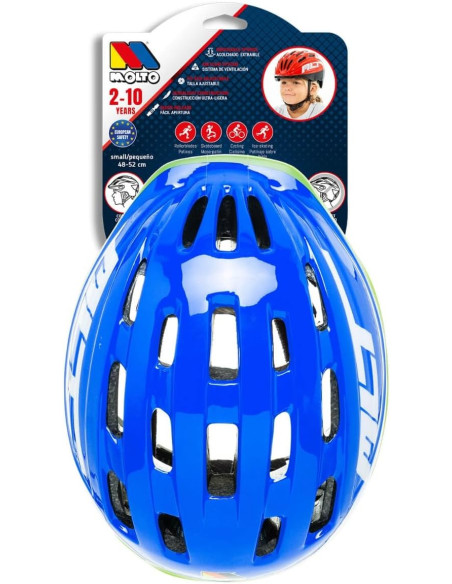 Casco Azul Infantil para Niños Bicicleta