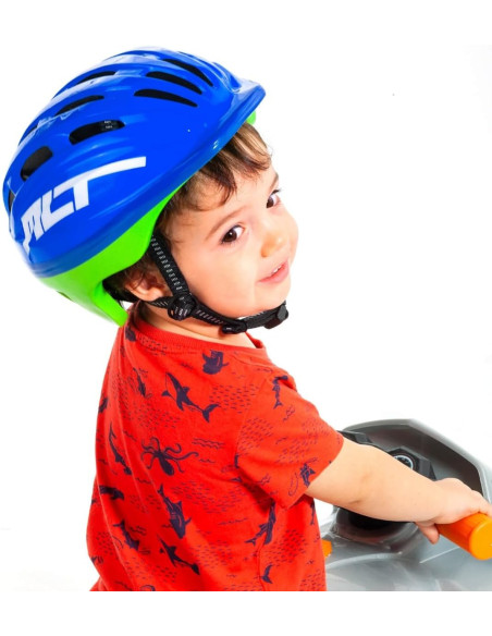Casco Azul Infantil para Niños Bicicleta