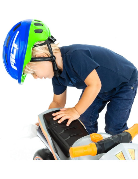 Casco Azul Infantil para Niños Bicicleta