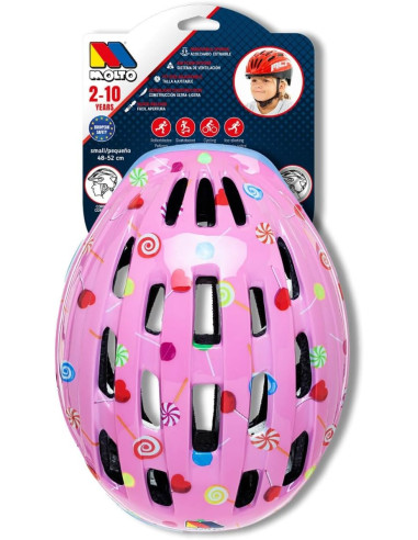 Casco Rosa Infantil para Niños Bicicleta