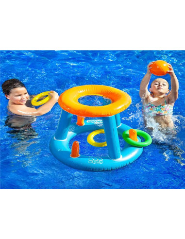 Juego de Baloncesto Inflable para Piscina y Jardín