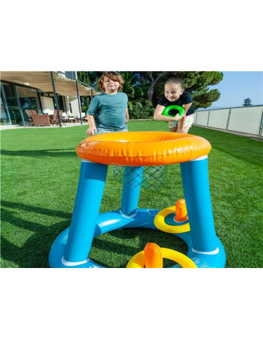 Juego de Baloncesto Inflable para Piscina y Jardín