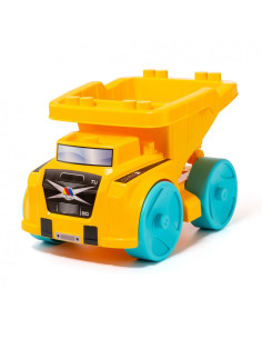 Gran camión volquete con accesorios de playa