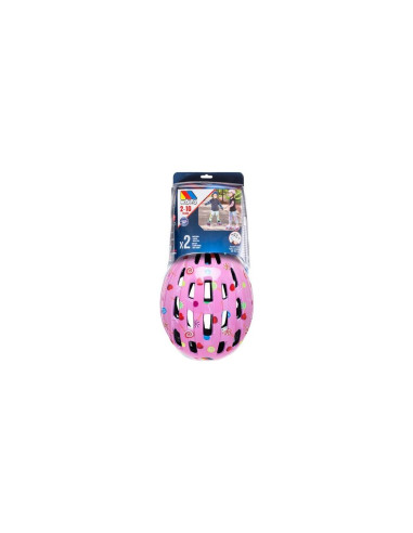 Set Casco + Protecciones Rosa