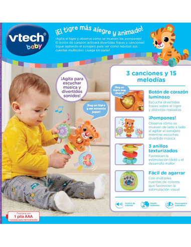 Sonajero musical Baby tigre