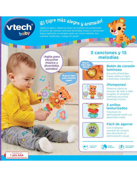 Sonajero musical Baby tigre