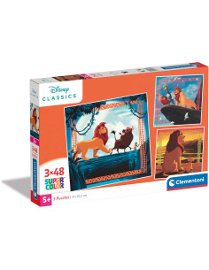 El Rey León-3 x 48 (Incluye 3 48 Piezas)