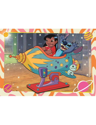 Puzzle Infantil 2X60 Piezas Stitch
