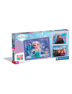 Puzzle Frozen - 3x48 piezas