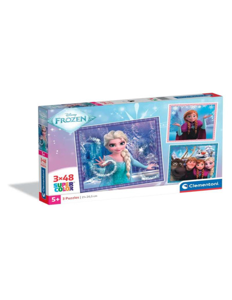 Puzzle Frozen - 3x48 piezas