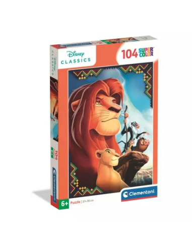 Puzzle 104 Super Kolor The Lion King Clementoni