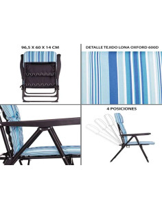 Sillon Acolchado de Acero Lona 2