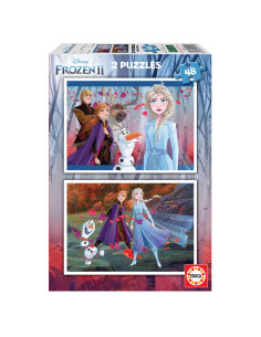 Puzzle Frozen 2x48 piezas