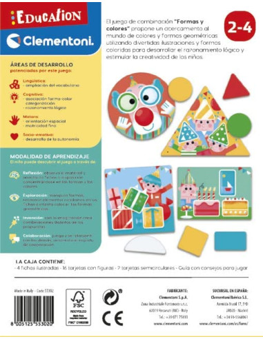 Formas y Colores - juego educativo