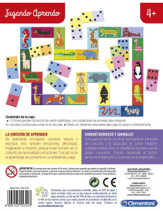 Dominó Números y Animales - juego educativo 2
