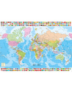 Puzzle  Mapamundi Político 1500 Piezas 2