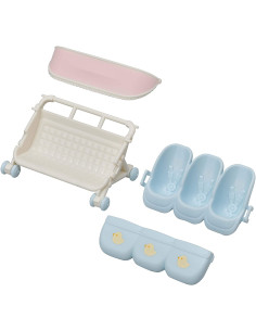 Sylvanian Families Carrito de Trillizos 2