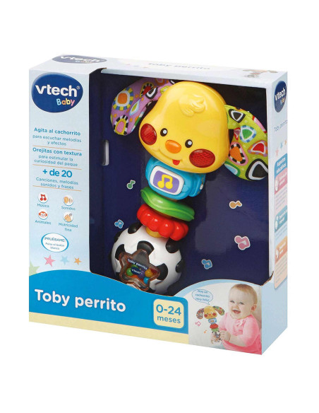 Vtech Sonajero Electrónico Toby El Perrito Con Luz y Voz| Juguete Infantil