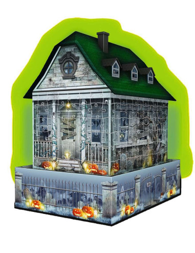 Puzzle 3D Casa Encantado Noche 216 