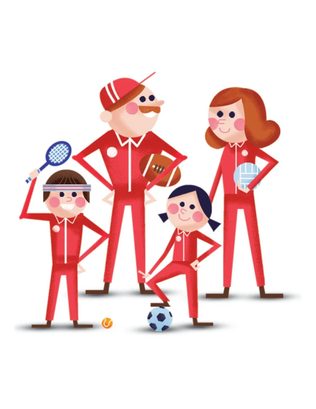  Juego de memoria para niños Familias