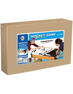 Juego hockey eléctrico madera de pie caja 103x53x13 cm 2