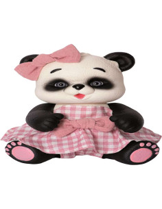 Oso Reborn Vestido Cuadros Rosa 25 cm 2