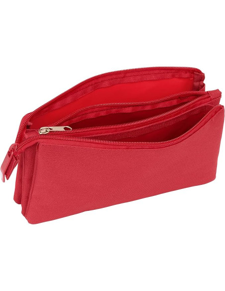 Sevilla FC - Portatodo Triple, Estuche Infantil 22x3x12 cm