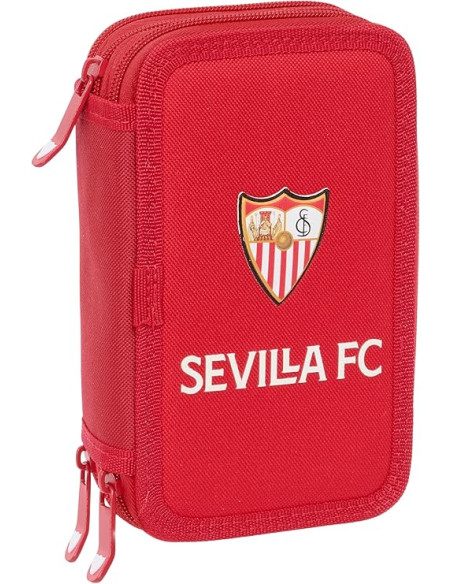 Sevilla FC - Estuche Escolar con 37 Útiles Incluidos