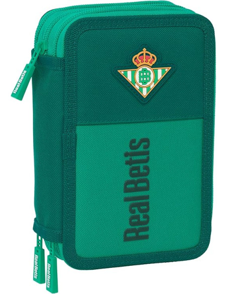 Real Betis BALOMPIÉ - Estuche Escolar con 37 Útiles Incluidos