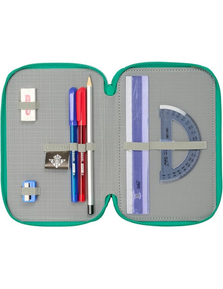 Real Betis BALOMPIÉ - Estuche Escolar con 37 Útiles Incluidos