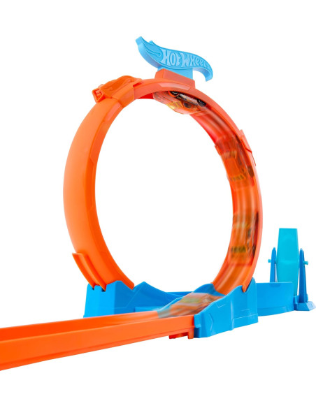 Hot Wheels Pack de triple looping Conjunto de pista con coche